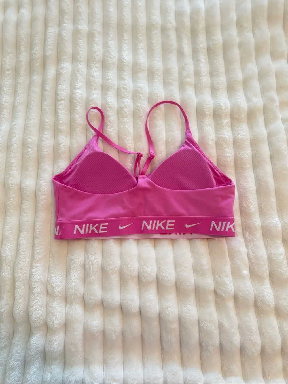 Nike Hot Pink Women's Swim Bikini Top with Branded Band